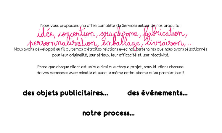 des goodies des évènements